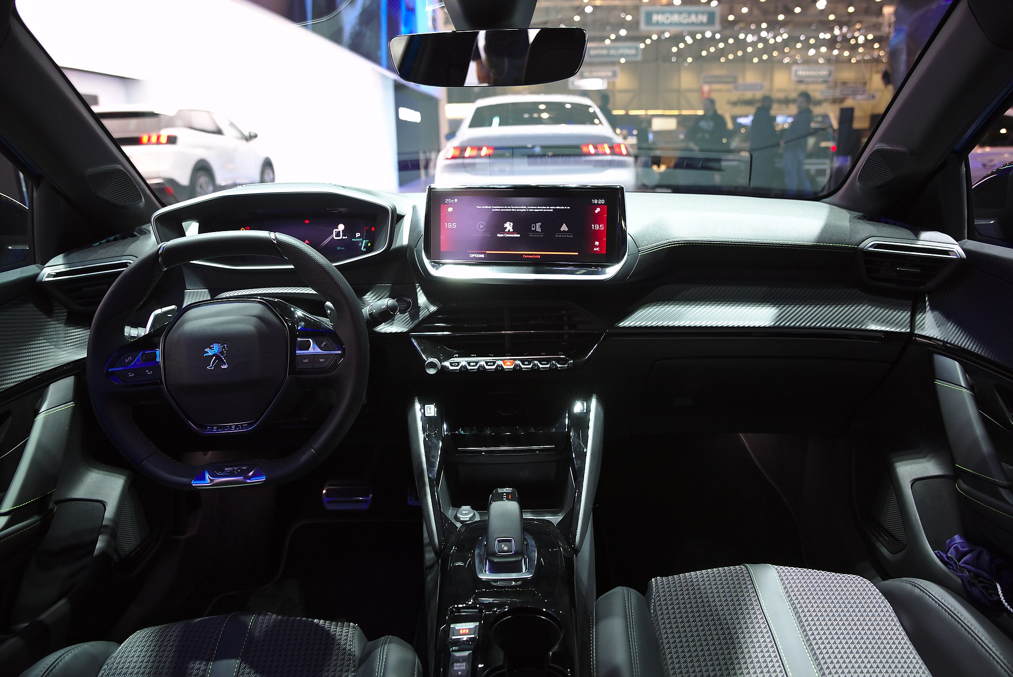 Intérieur de la Peugeot 208