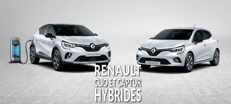 Renault Captur et Renault Clio versions hybrides